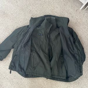 Men’s parka with zip in fleece jacket. No issues